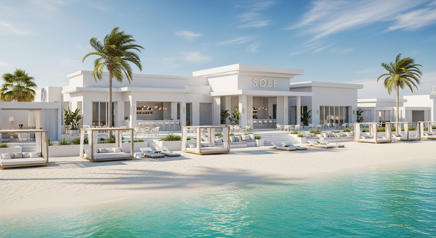 SOLE Beach Bar in Four Seasons Resort, Dubai