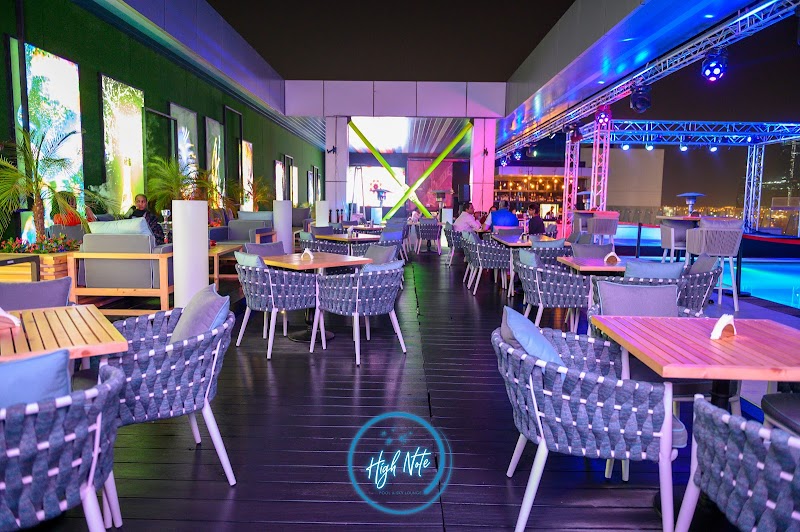 High Note Pool & Sky Lounge in Rooftop Level, Aloft Al Mina Hotel - Dubai - United Arab Emirates, Dubai